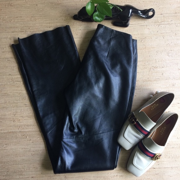 Wilsons Leather Pants - Wilsons Leather Pelle Studio Black Leather Pant